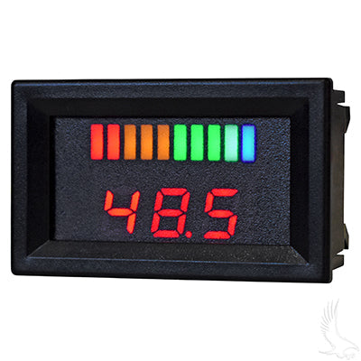 CGR-135 - 48 Volt Digital Voltage Display Charge Meter, Horizontal CGR-135