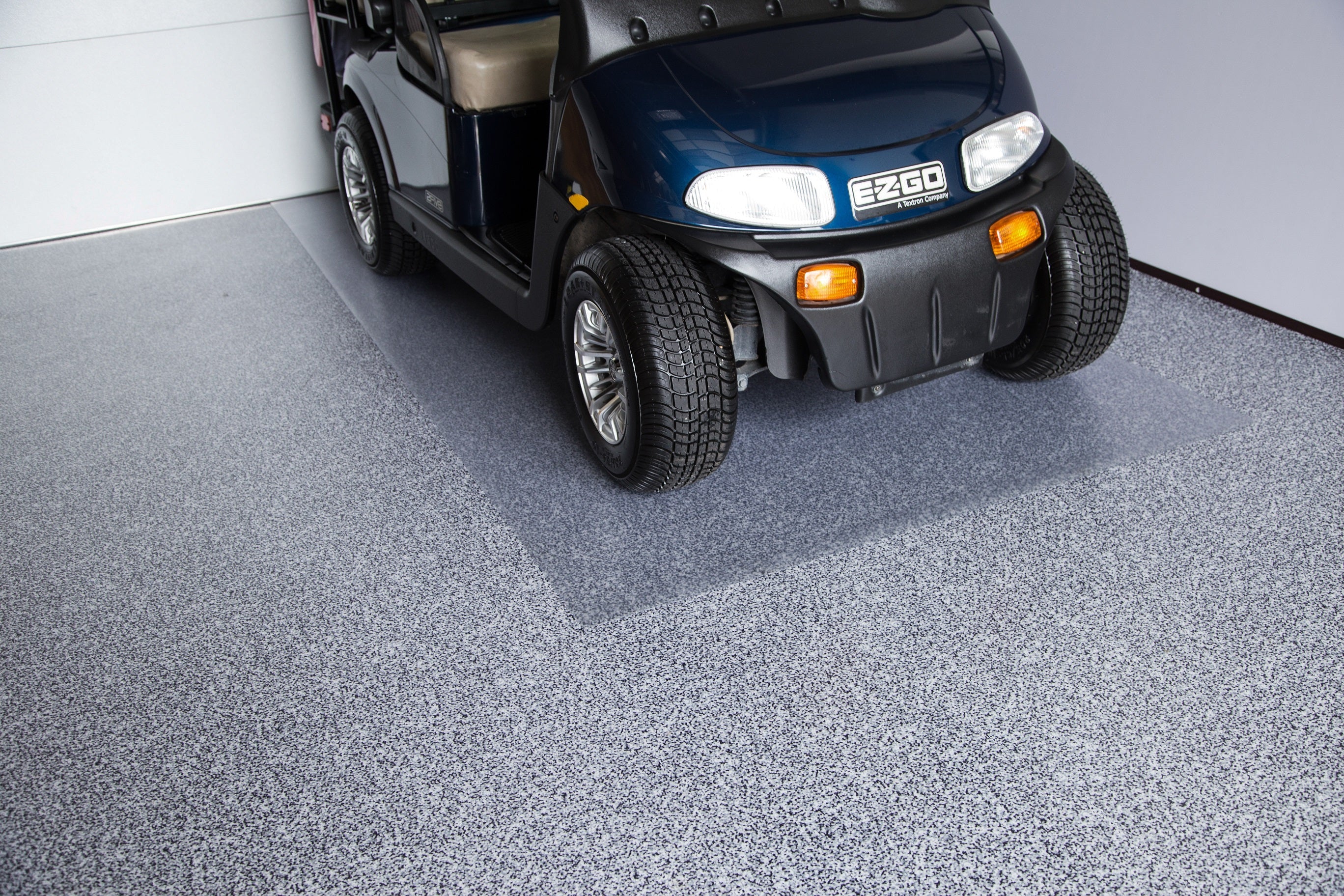G-Floorл CLEAR Golf Cart Floor Protector Mat  Ceramic 5'x10' - Clear High Gloss Top Coat GF50CT510CCSCGLF