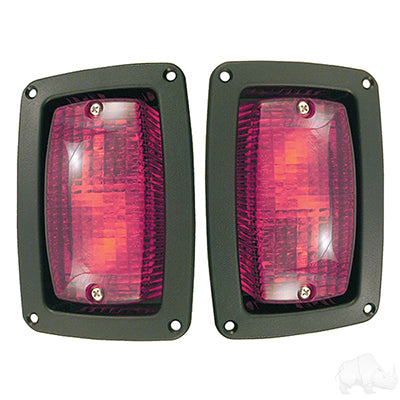 LED Taillights with Bezels, Club Car DS, Yamaha G14-G22 LGT-335
