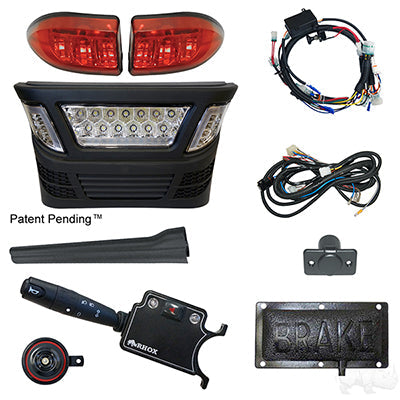 LGT-340LBT3B1 - BYO LED Light Bar Kit,  Club Car Precedent, Electric 08.5+, 12-48V, (Deluxe Pedal Mount) LGT-340LBT3B1