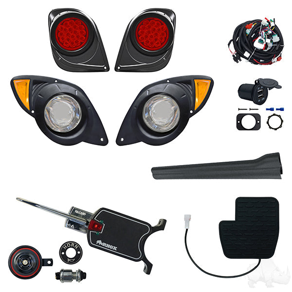 BYO LED Adjustable Light Kit, Yamaha Drive2 12-48V 20+ (Basic, OE Pedal Mount) LGT-403LT1B14