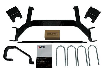 SGC Lift Kit - 6" Drop Axle kit for EZGO TXT/PDS (2001.5-2013) Gas LKTX06