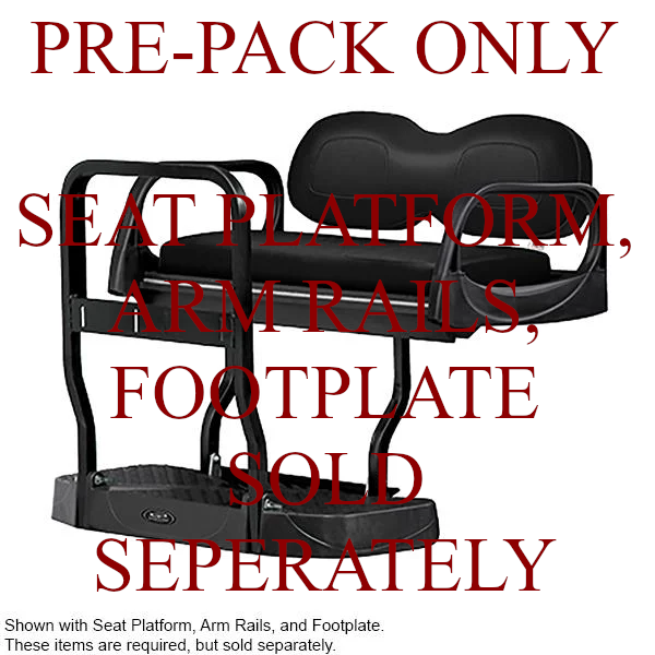 EZGO TXT 1994 to 2013 DoubleTake Max 5 Rear Seat Kit Prepack SEAT-DT5011