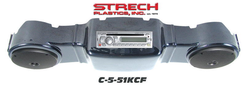 Club Car Radio Console 1982 - 1999 Black C-5-50