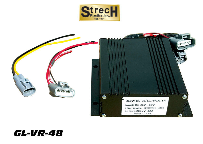 36v or 48v Reducer to 12v 30 amp Strech Plastic GL-VR-48