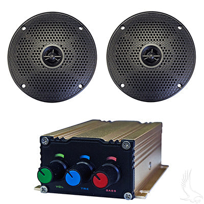 RAD-047 - Bluetooth Audio Package with Bluetooth Enabled AMP and 5" Speaker Set RAD-047