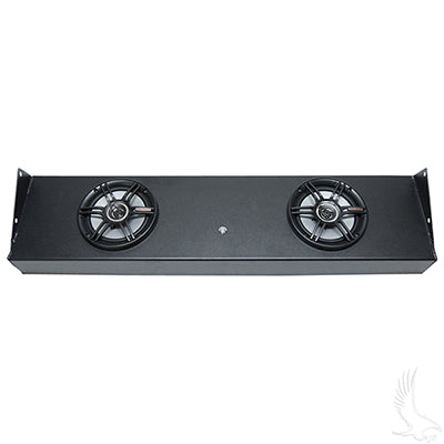 OverHead Audio Console With BlueTooth Amp and Speakers Club Car Onward Without OEM Long Top RAD-558