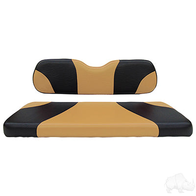 RHOX Rhino Cushion Set Sport Black Tan SEAT-001BT-S