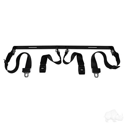 SEAT-2006 - Seat Belt Kit includes: (2) 60" Fully Extended Lap Seat Belts, Bracket and Hardware SEAT-2006