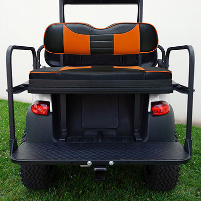 SEAT-331BO-R - RHOX Rhino Seat Kit, Rally Black/Orange,  Club Car Tempo, Precedent 04+ SEAT-331BO-R