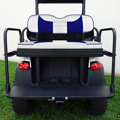 SEAT-331WBL-R - RHOX Rhino Seat Kit, Rally White/Blue,  Club Car Tempo, Precedent 04+ SEAT-331WBL-R