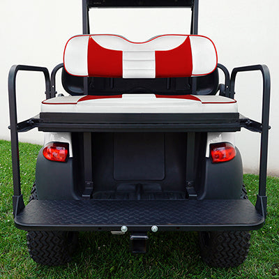 SEAT-331WR-R - RHOX Rhino Seat Kit, Rally White/Red,  Club Car Tempo, Precedent 04+ SEAT-331WR-R