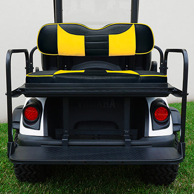 SEAT-371BY-R - RHOX Rhino Seat Kit, Rally Black/Yellow, Yamaha Drive2 SEAT-371BY-R