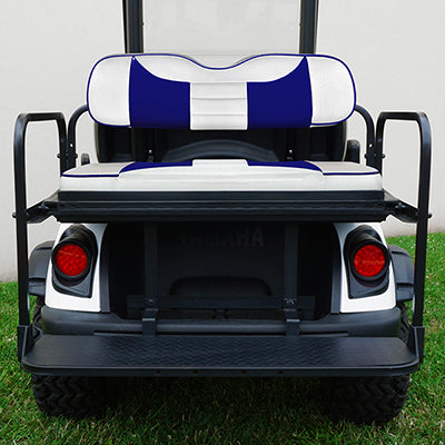 SEAT-371WBL-R - RHOX Rhino Seat Kit, Rally White/Blue, Yamaha Drive2 SEAT-371WBL-R