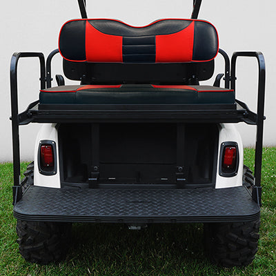 SEAT-461BR-R - RHOX Rhino Seat Kit, Rally Black/Red,  E-Z-GO RXV 08+ SEAT-461BR-R