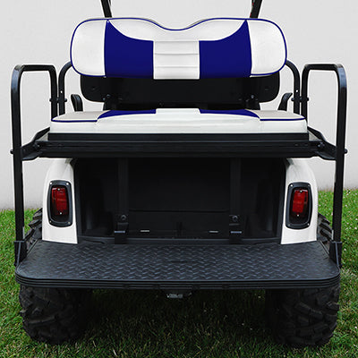 SEAT-461WBL-R - RHOX Rhino Seat Kit, Rally White/Blue,  E-Z-GO RXV 08+ SEAT-461WBL-R
