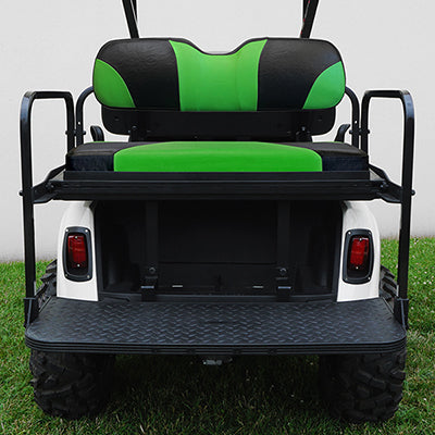 SEAT-465BG-S - RHOX Rhino Aluminum Seat Kit, Sport Black/Green,  E-Z-GO RXV 08+ SEAT-465BG-S
