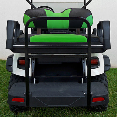 SEAT-511BG-S - RHOX Rhino Aluminum Seat Kit, Sport Black/Green,  E-Z-GO TXT 96+ SEAT-511BG-S