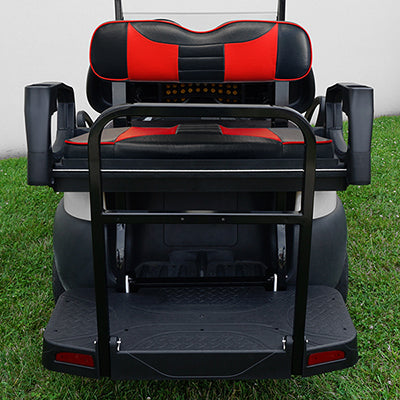 SEAT-531BR-R - RHOX Rhino Aluminum Seat Kit, Rally Black/Red,  Club Car Tempo, Precedent 04+ SEAT-531BR-R