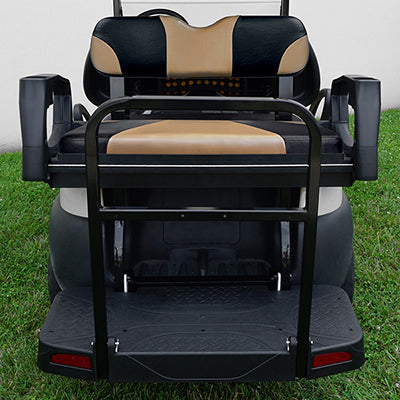 SEAT-531BT-S - RHOX Rhino Aluminum Seat Kit, Sport Black/Tan,  Club Car Tempo, Precedent 04+ SEAT-531BT-S