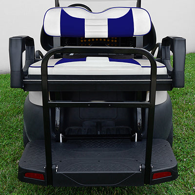 SEAT-531WBL-R - RHOX Rhino Aluminum Seat Kit, Rally White/Blue,  Club Car Tempo, Precedent 04+ SEAT-531WBL-R