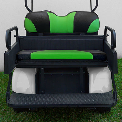 SEAT-911BG-S - RHOX Rhino Seat Box Kit, Sport Black/Green,  E-Z-GO TXT 96+ SEAT-911BG-S