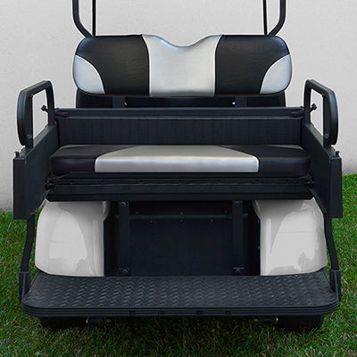 SEAT-911BS-S - RHOX Rhino Seat Box Kit, Sport Black/Silver,  E-Z-GO TXT 96+ SEAT-911BS-S