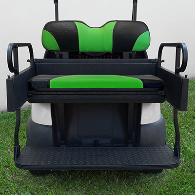SEAT-931BG-S - RHOX Rhino Seat Box Kit, Sport Black/Green,  Club Car Tempo, Precedent 04+ SEAT-931BG-S