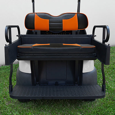 SEAT-931BO-R - RHOX Rhino Seat Box Kit, Rally Black/Orange,  Club Car Tempo, Precedent 04+ SEAT-931BO-R