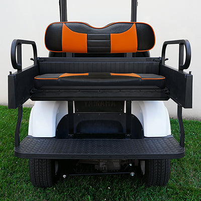 SEAT-951BO-R - RHOX Rhino Seat Box Kit, Rally Black/Orange, Yamaha Drive SEAT-951BO-R