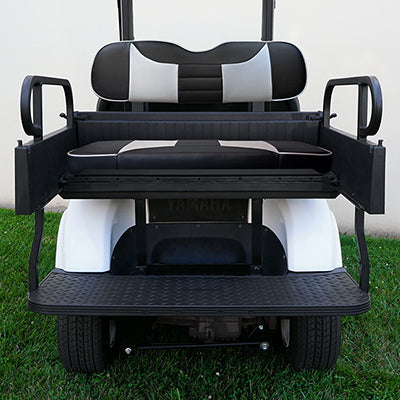 SEAT-951BSCF-R - RHOX Rhino Seat Box Kit, Rally Black Carbon Fiber/Silver Carbon Fiber, Yamaha Drive SEAT-951BSCF-R
