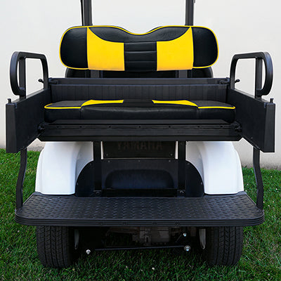 SEAT-951BY-R - RHOX Rhino Seat Box Kit, Rally Black/Yellow, Yamaha Drive SEAT-951BY-R