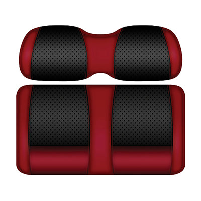 Club Car Precedent DoubleTake Clubhouse Front Cushion Set 2004 up Black Ruby SEAT-DT1323-BRB