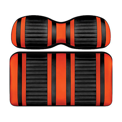 Club Car Precedent DoubleTake Extreme Seat Pod Cushion Set Black Orange SEAT-DT3223-BOR
