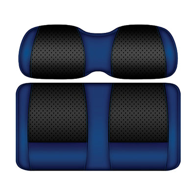 Club Car DS DoubleTake Clubhouse Seat Pod Cushion Set 2000 Up Black Blue SEAT-DT3322-BBL