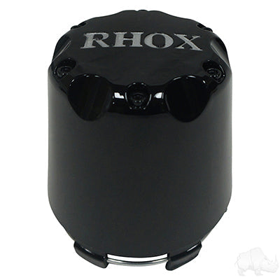 RHOX Black Center Cap With Silver TIR-RX002-BS