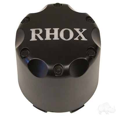 Center Cap Matte Black With Silver RHOX TIR-RX004-BS