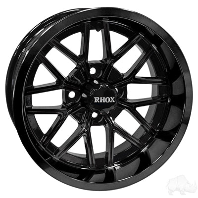 RHOX Wheel RX281 Gloss Black 14x7 ET-25 TIR-RX281-B
