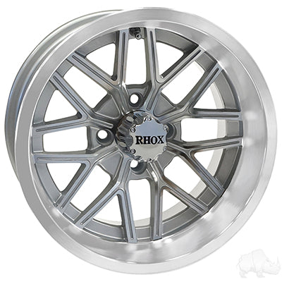 RHOX Wheel RX281 Machined Silver 14x7 ET-25 TIR-RX281-MS