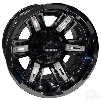 RHOX Wheel RX286 Gloss Black 12x7 ET-25 TIR-RX286-B