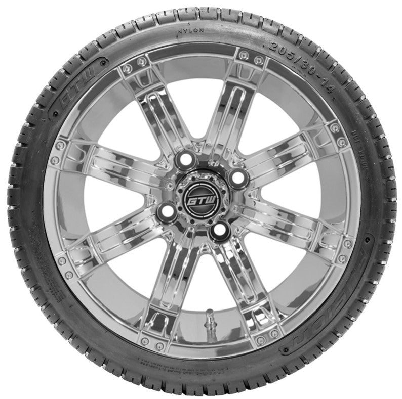 GTW 14" Tempest Wheels on Lo-Profile Fusion Tires - Set of 4 A19-163