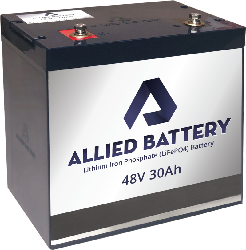 Club Car Carry All - Allied Lithium 48V Individual Batteries AB-LITHBAT-CarryAll-48V